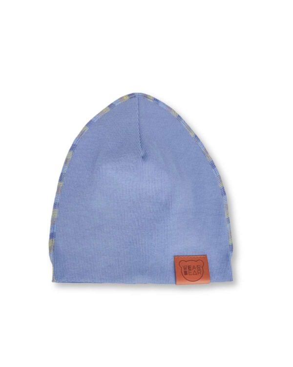 niebieska chłopięca czapka wiosenna