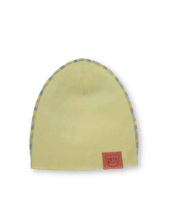 żółta czapka wiosenna dziecięca