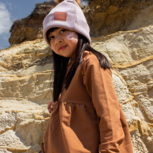 czapka różowa dla dziewczynki