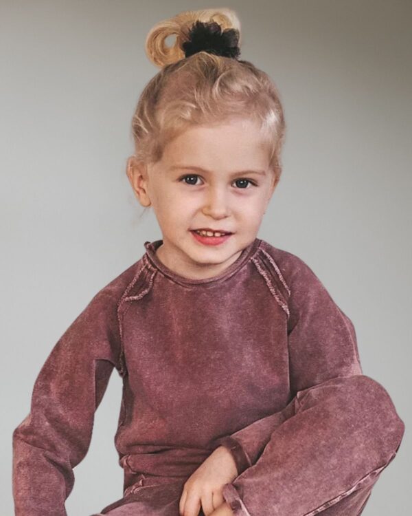 różowa bluzka longsleeve dla dziewczynki