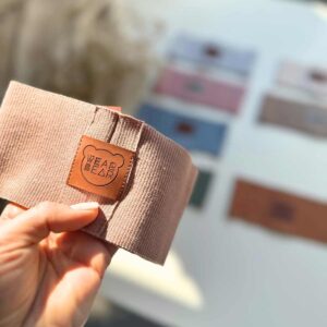 beżowa opaska dziecięca