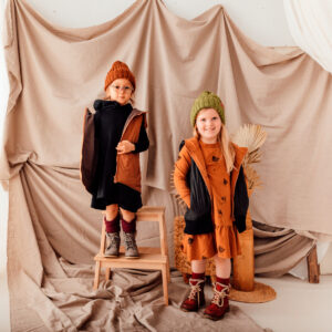 dzieciece czapki z welny merino