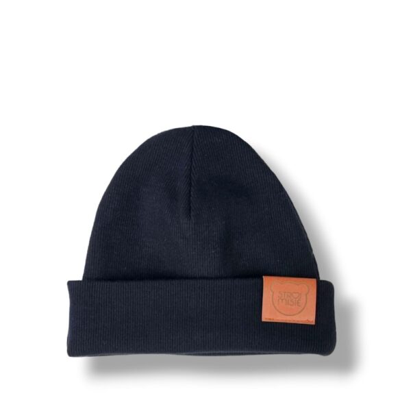 czarna czapka bawełniana strojmisie