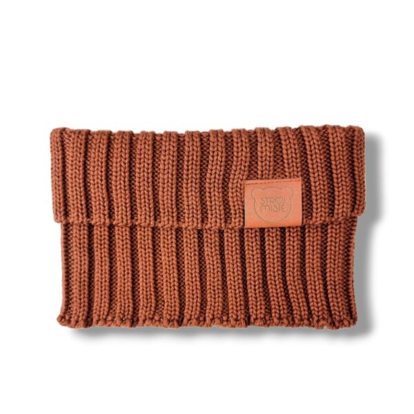 karmelowy komin merino dla dzieci i dorosłych