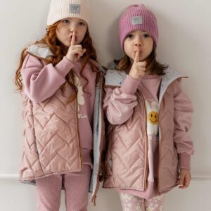 dziewczęca kamizelka różowa