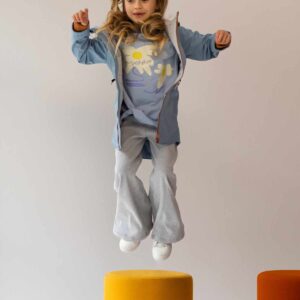 jasno niebieska parka dziecięca wiosenna softshell