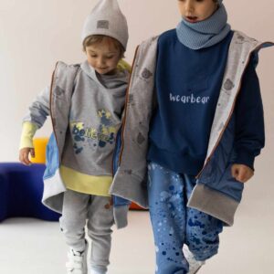 szara bluza chłopięca z kapturem believe