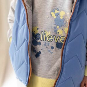 szara bluza chłopięca z kapturem believe