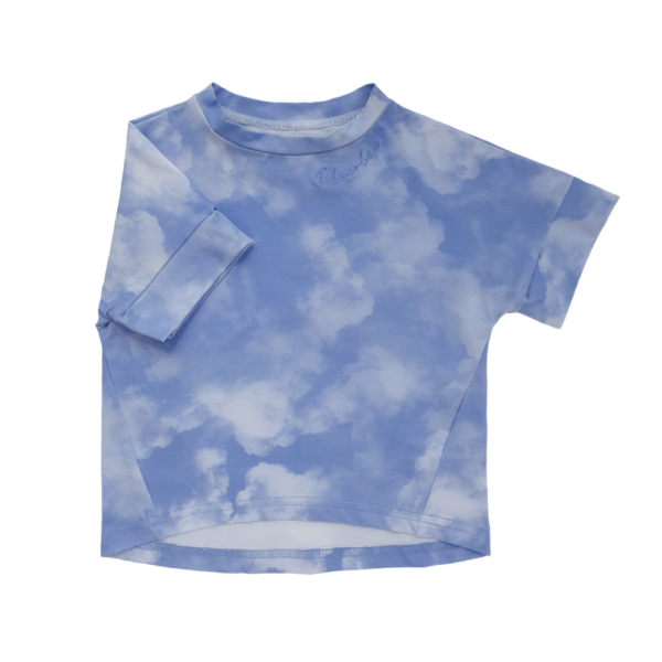 Niebieski t-shirt dziecięcy "Cloudy"