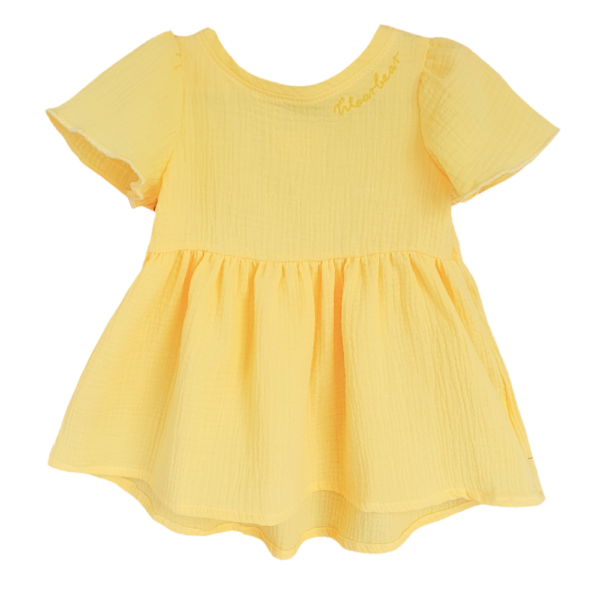 żółta sukienka muślinowa