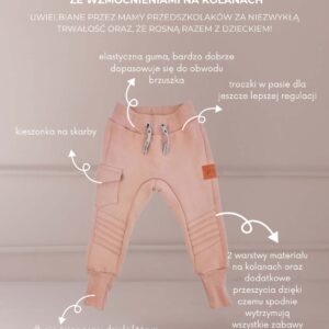 beżowe spodnie ze wzmocnieniami