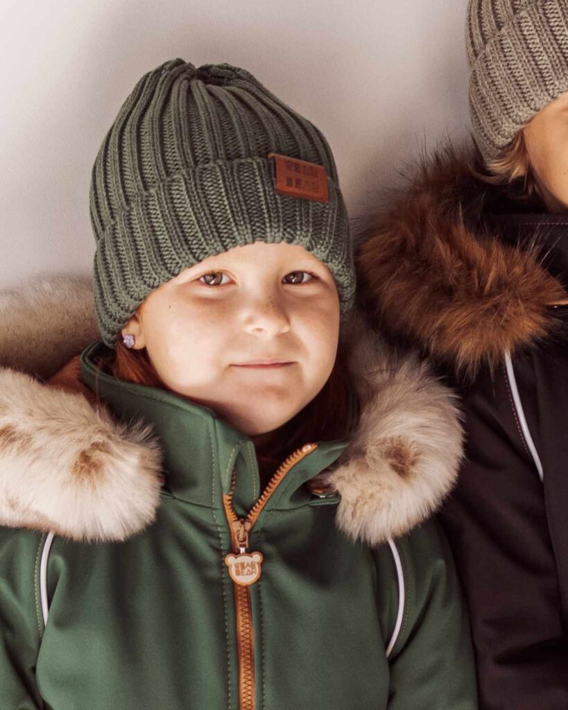 zimowa czapka merino dziecięca