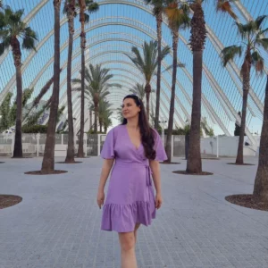 damska sukienka z krótkim rękawem