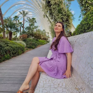 fioletowa damska sukienka valecia