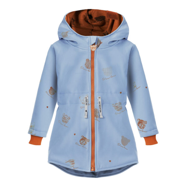 kurtka dziecięca parka softshell misie