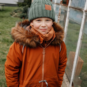 czapka merino oliwkowa