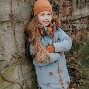 zimowa kurtka niebieska