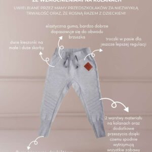 CZARNE BESTSELLEROWE SPODNIE ZE WZMOCNIENIAMI NA KOLANACH STROJMISIE (2)