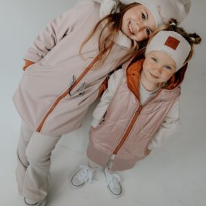 różowa dziewczęca parka softshell