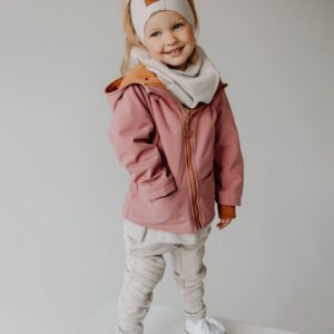 różowa dziewczęca kurtka softshell