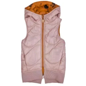 jasno różowa kamizelka pikowana