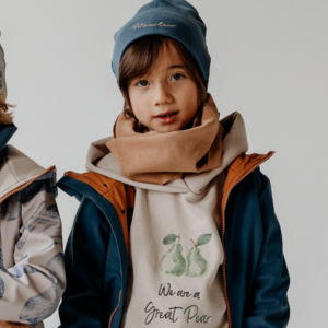 niebieska czapka wiosenna dziecięca