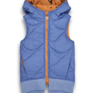 niebieska dziecięca kamizelka wiosenna long