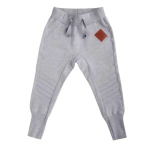 szare spodnie chłopięce ze wzmocnieniami na kolanach strojmisie