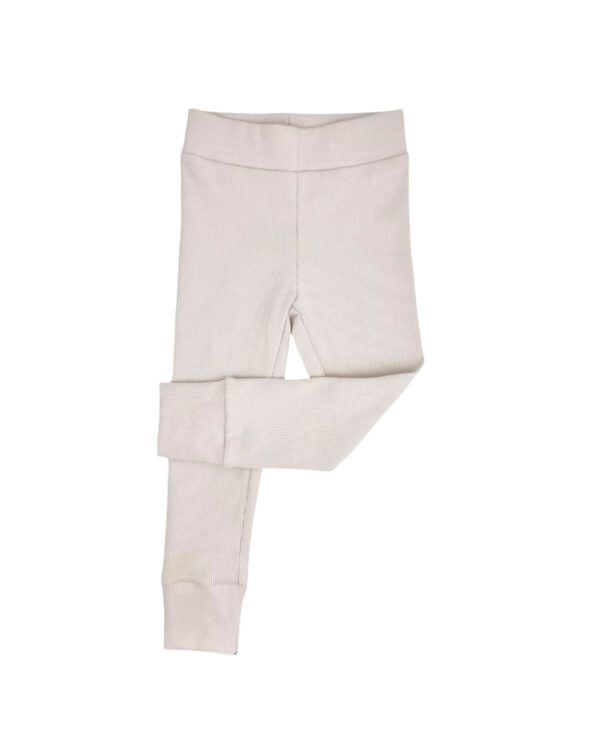 beżowe spodnie legginsy dziecięce strojmisie