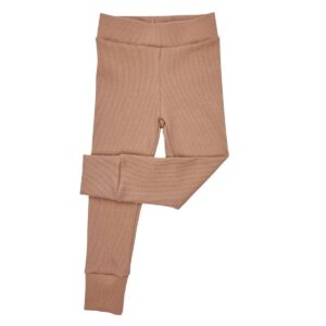 ciemno beżowe legginsy spodnie dziecięce