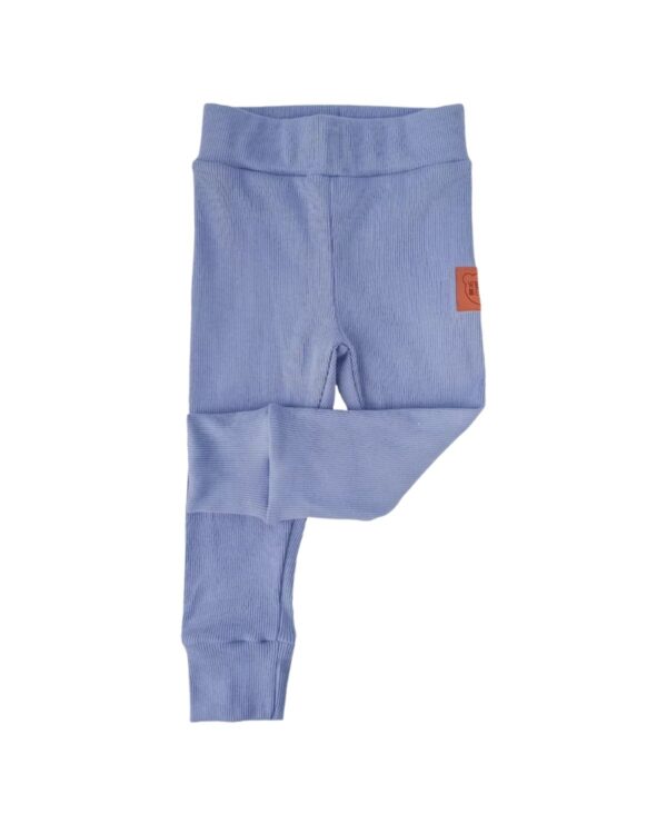 niebieskie spopdnie legginsy dziewcięce