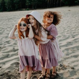 różowa muślinowa dziewczęca bluzeczka strojmisie (4)