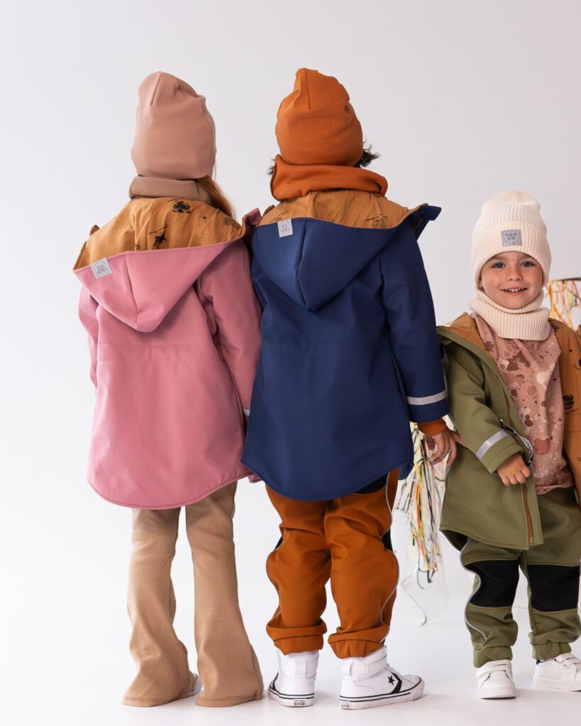 różowa parka softshell dziewczęca z odblaskami