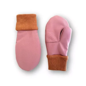 różowe rękawiczki softshell dziewczęce