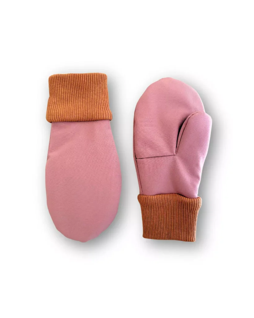 różowe rękawiczki softshell dziewczęce