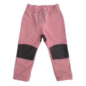 różowe spodnie softshellowe dla dziewczynki