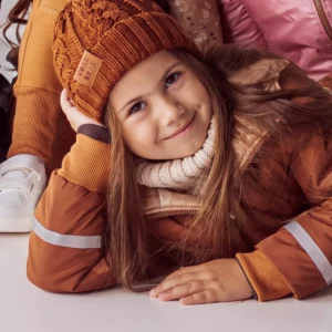 ecru kremowy komin merino dla dzieci i dorosłych