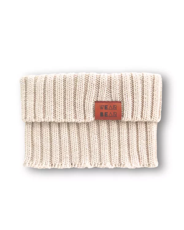 ecru kremowy komin merino dla dzieci i dorosłych