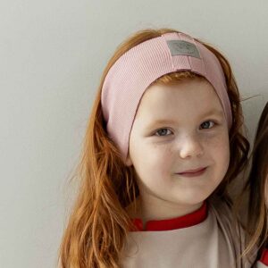 opaska surowo cięta różowa z odblaskiem