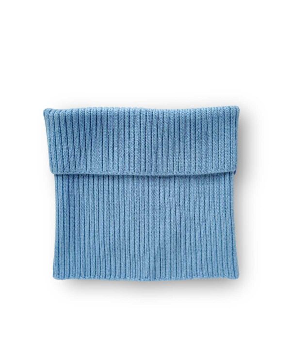 błękitny komin merino tuba dla dzieci i dorosłych