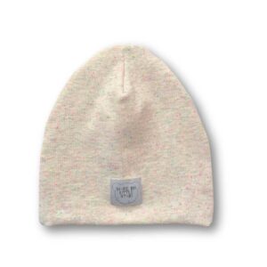 czapka ecru z kolorowymi kropkami nazwij mnie