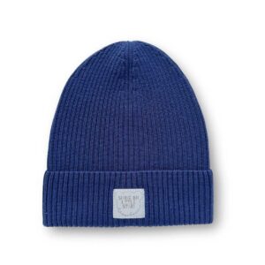 czapka wiosenna merino granatowa dla dzieci i dorosłych strojmisie