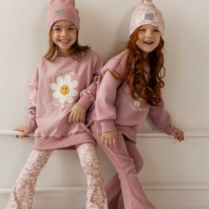 dziewczęca różowa czapka wiosena (2)