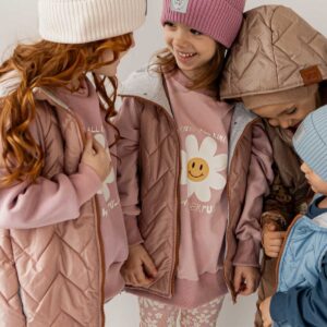 dziewczęce różowe legginsy