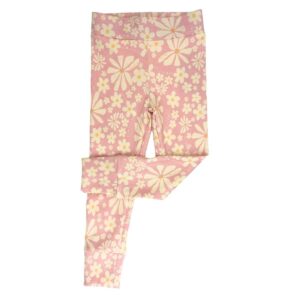 legginsy dziewczęce z dzianiny prążkowanej