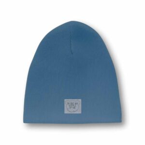 niebieska bawełniana dziecięca czapka