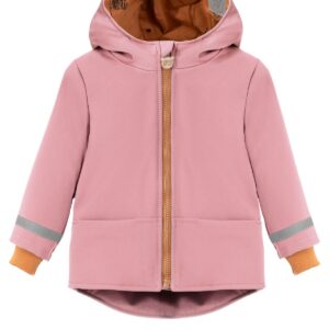 różowa dziewczęca wodoodporna kurtka softshell