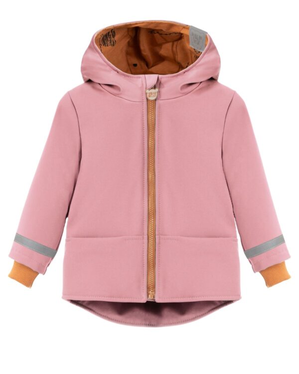 różowa dziewczęca wodoodporna kurtka softshell