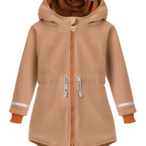 beżowa parka dziecięca kurtka wodoodporna