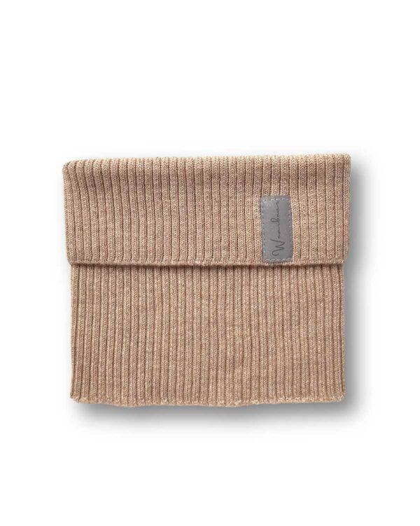 beżowy komin merino dla dzieci i dorosłych